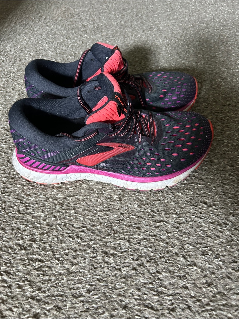 Brooks Women’s Running Shoes - Black, pink, and purple